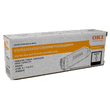 Genuine Oki C5250 C5450 Black Toner Cartridge