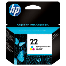 Genuine HP No 22 Colour Ink Cartridge C9352AA