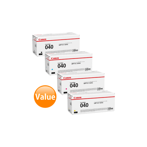 Genuine Canon 040 Toner Cartridge Value Pack