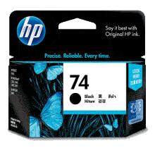 Genuine HP 74 Black Ink Cartridge CB335WA