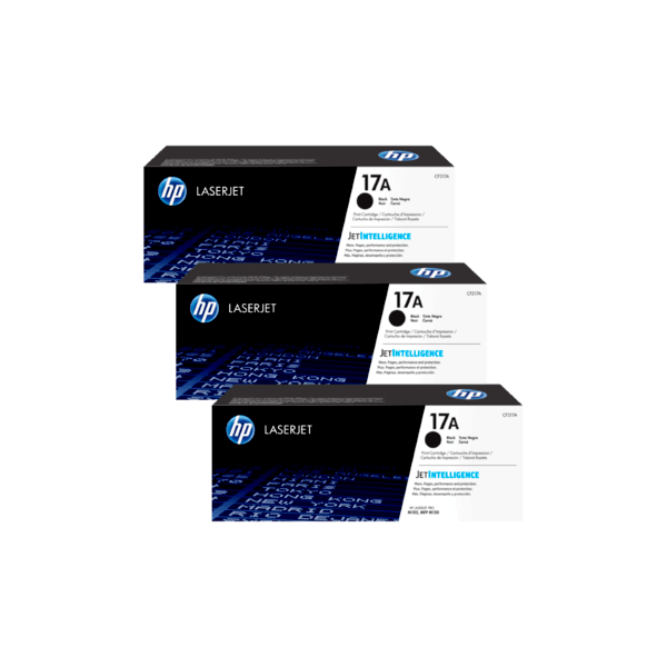 Genuine HP 17A Toner Cartridge 3 PACK CF217A