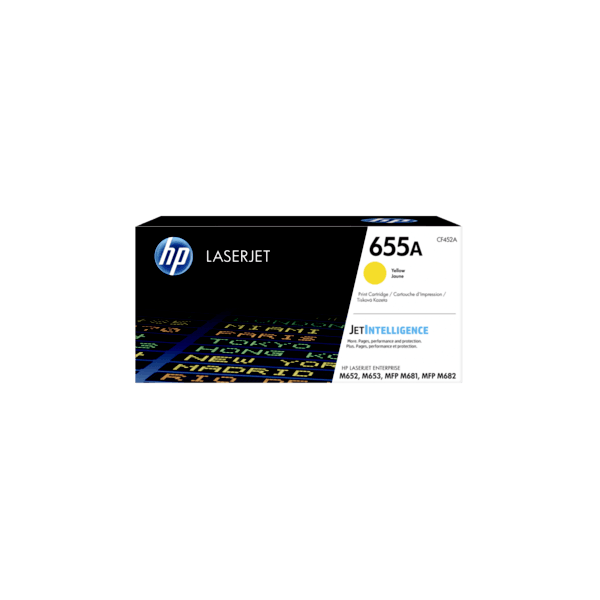 Genuine HP 655A Yellow Toner CF452A