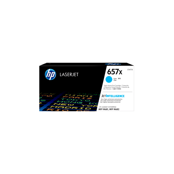 Genuine HP 657X Cyan Toner High Yield CF471X