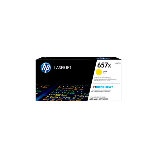 Genuine HP 657X Yellow Toner High Yield CF472X