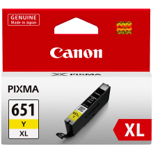 Genuine Canon CLI-651XL Yellow Ink