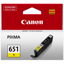 Genuine Canon CLI-651 Yellow Ink Cartridge