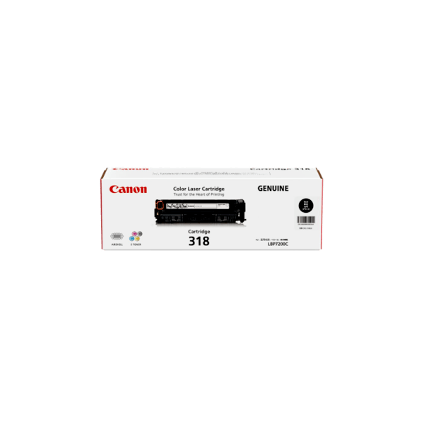 Genuine Canon 318 Black Toner Cartridge