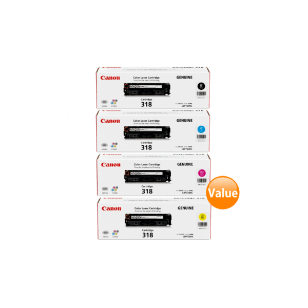 Genuine Canon 318 Toner Cartridge Value Pack