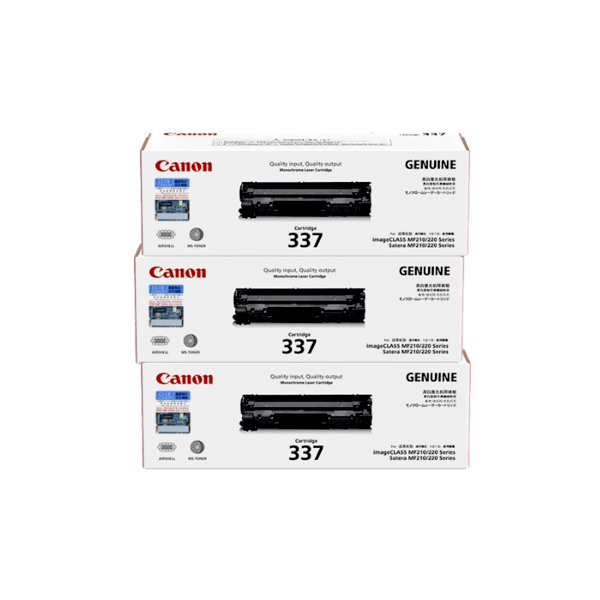 Genuine Canon 337 Toner Cartridge Value 3 Pack