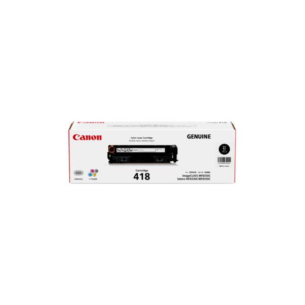 Genuine Canon 418 Black Toner Cartridge