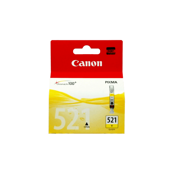 Genuine Canon CLI-521 Yellow Ink Cartridge