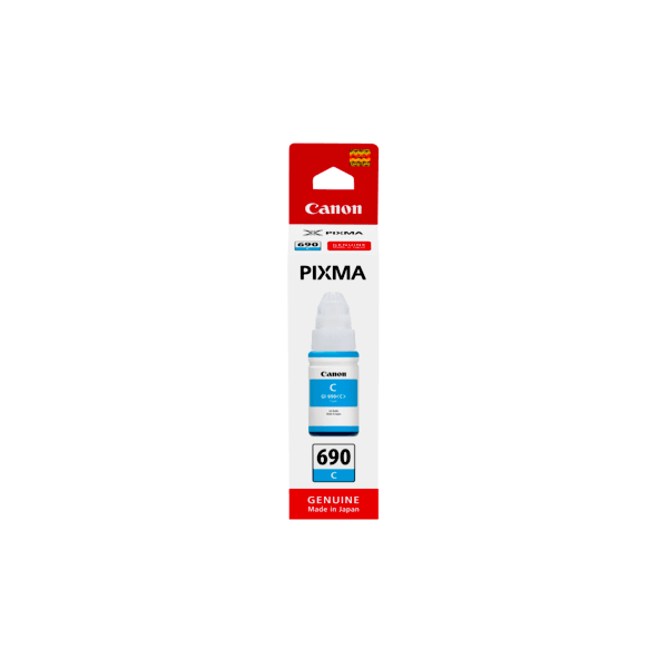 Genuine Canon Pixma Cyan Ink Bottle GI690C