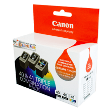 Genuine Canon PG-40 CL-41 FINE Black &amp; Colour Ink Cartridge VALUE PACK