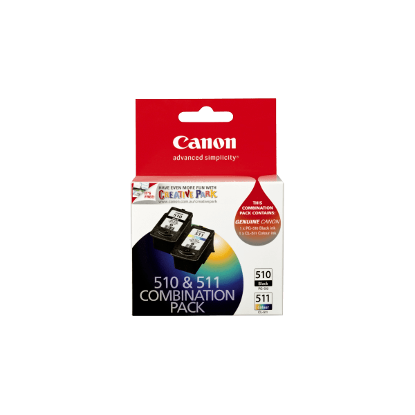 Genuine Canon PG-510 CL-511 Ink Cartridge Combination Pack