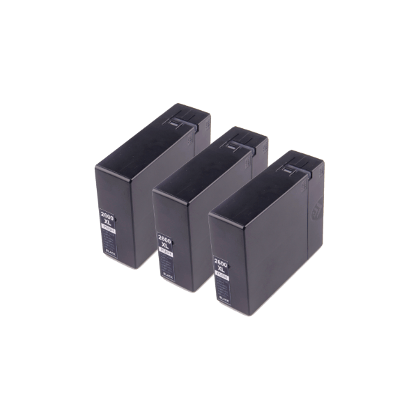 Compatible Canon PGI-2600XLBK Black Ink High Yield 3 PACK