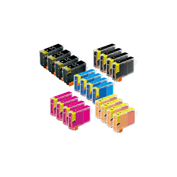 Compatible Canon CLI-521 PGI-520 20 Ink Value Pack