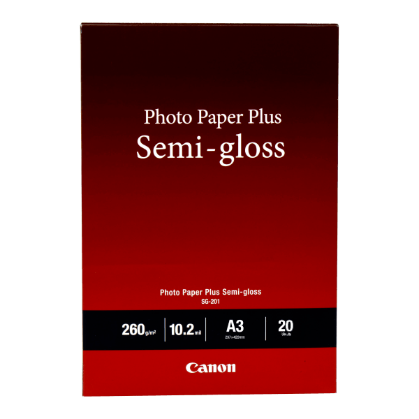 Canon Semi-Gloss Photo Paper SG-201 A3 20 pack