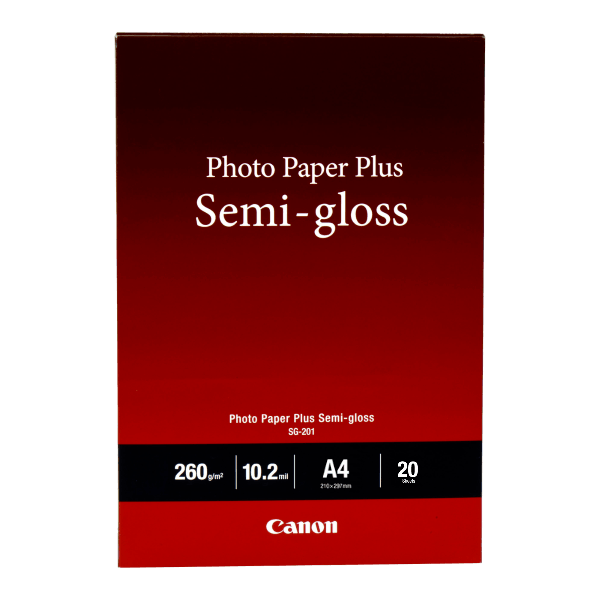 Canon Semi-Gloss Photo Paper SG-201 A4 20 pack