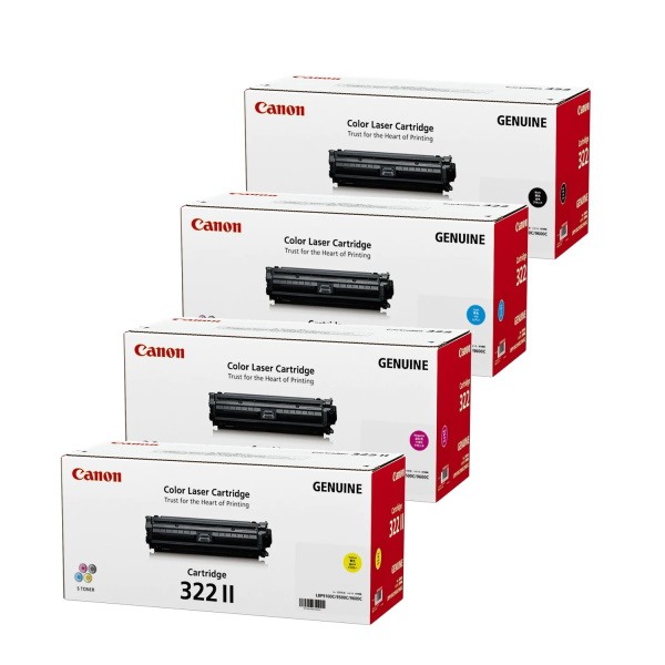 Genuine Canon 322II Toner Cartridge Value Pack