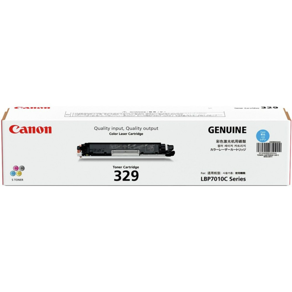 Genuine Canon 329 Cyan Toner Cartridge