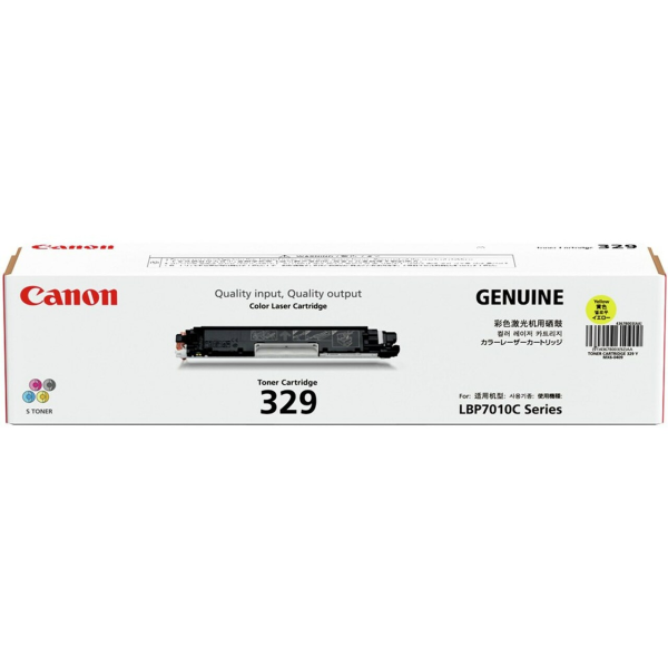 Genuine Canon 329 Yellow Toner Cartridge