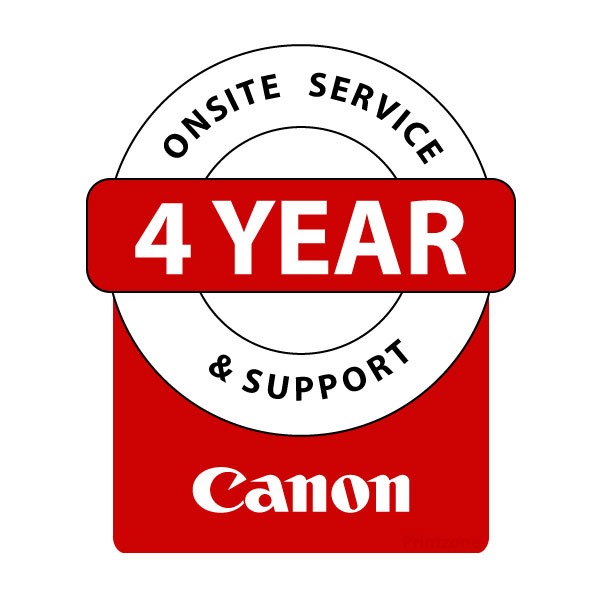 4 Year On-Site Support and Service Pack for Canon TM Technical Machines