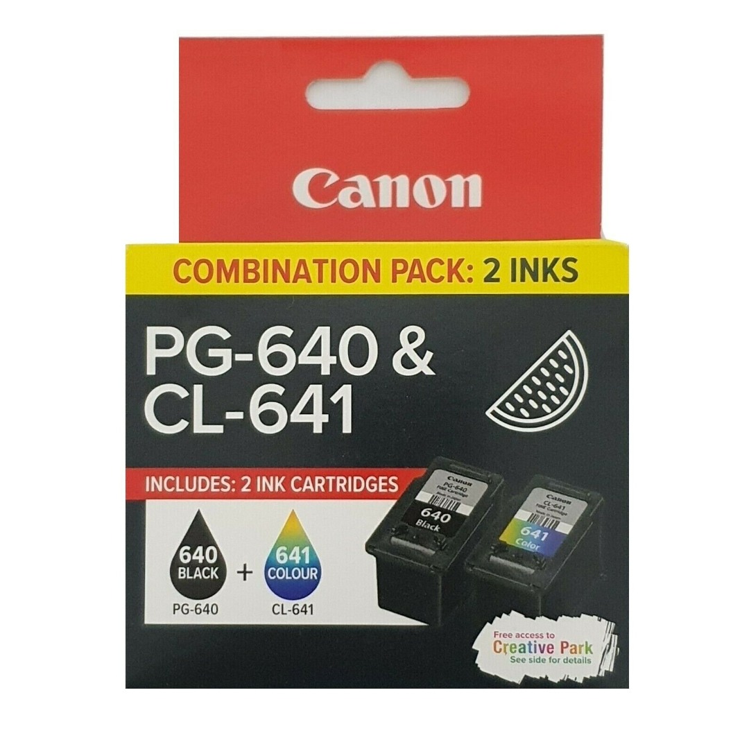 Genuine Canon PG-640 CL-641 Ink Cartridge Value Pack