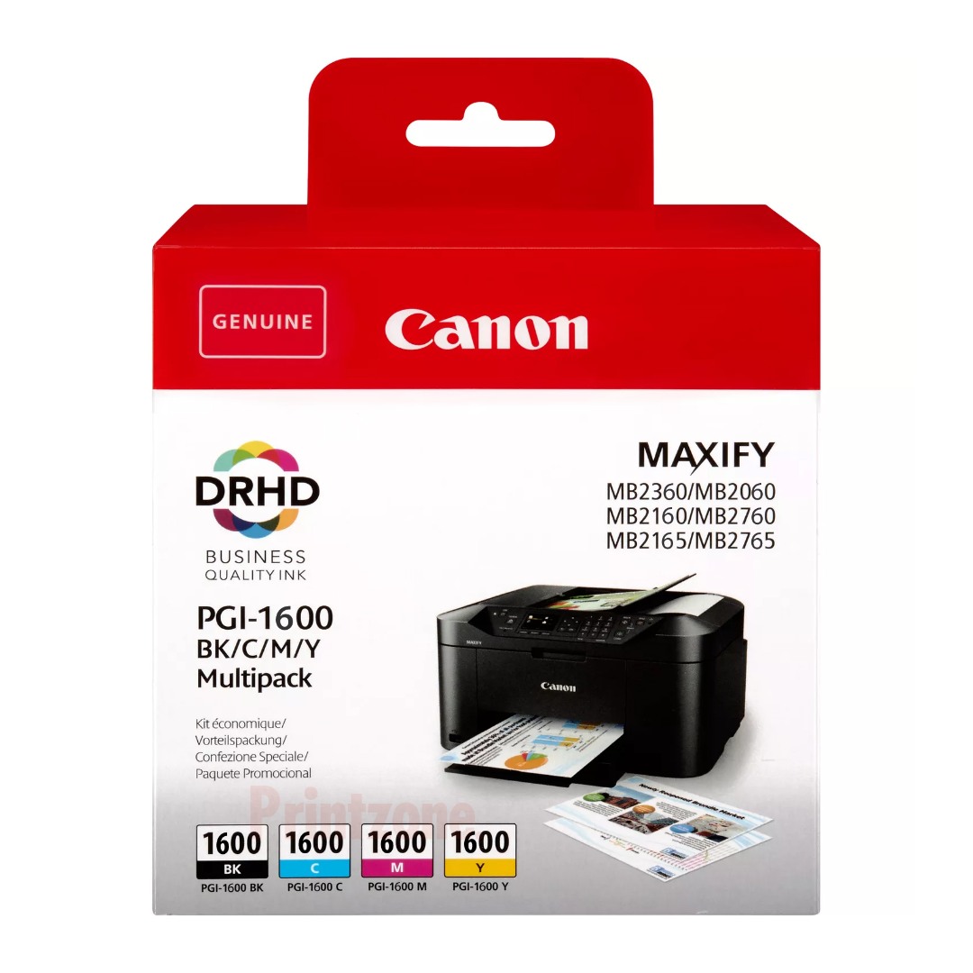 Genuine Canon PGI-1600XL Ink Cartridge Value Pack High Yield