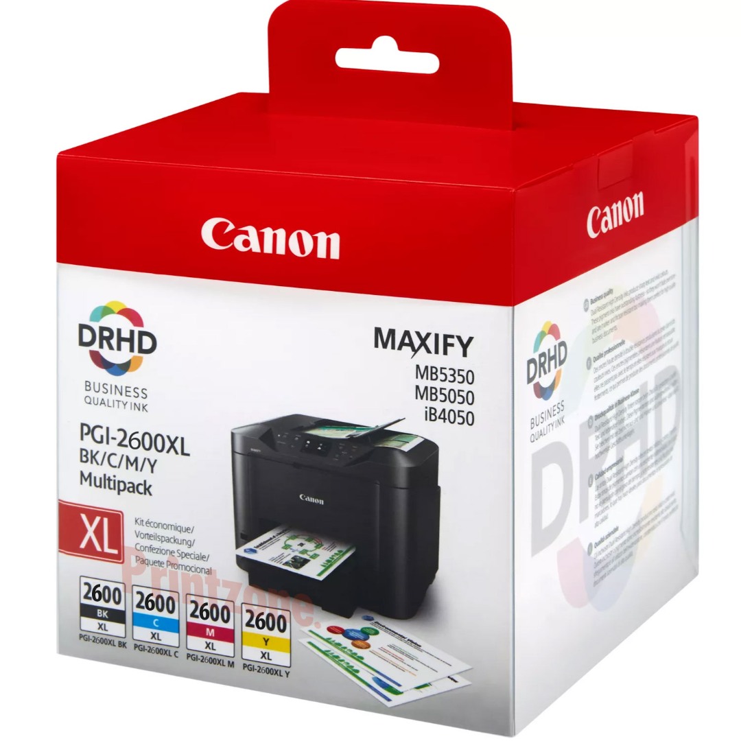 Genuine Canon PGI-2600XL Value Pack Ink Cartridges High Yield