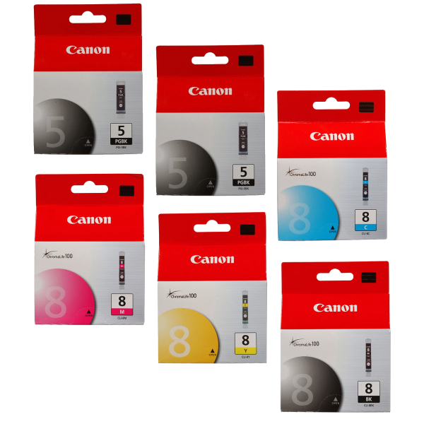 Genuine Canon CLI-8 PGI-5 Ink Cartridge Plus Value Pack