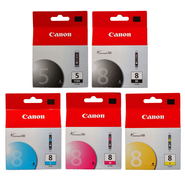 Genuine Canon CLI-8 and PGI-5 Ink Cartridge Value Pack