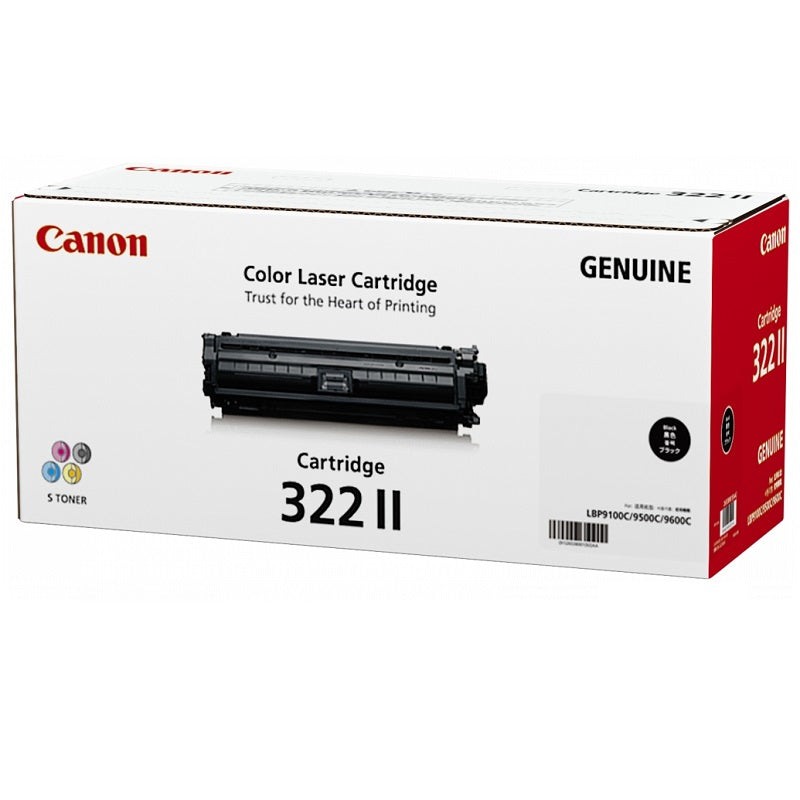 Genuine Canon 322II Black Toner Cartridge