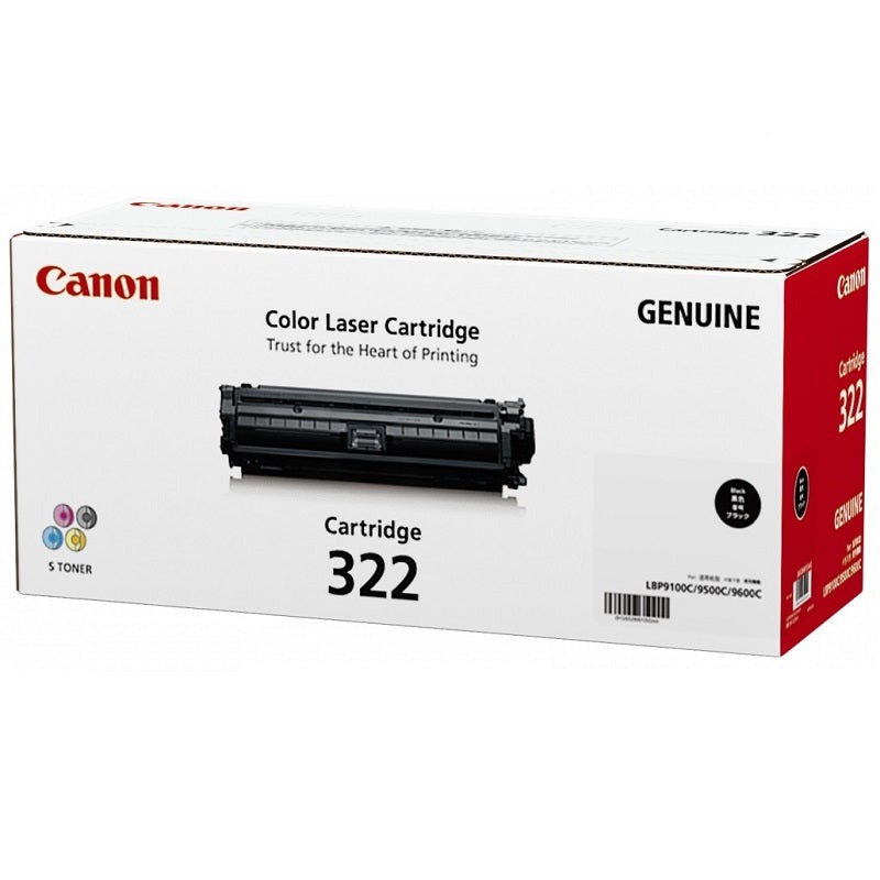 Genuine Canon 322 Black Toner Cartridge