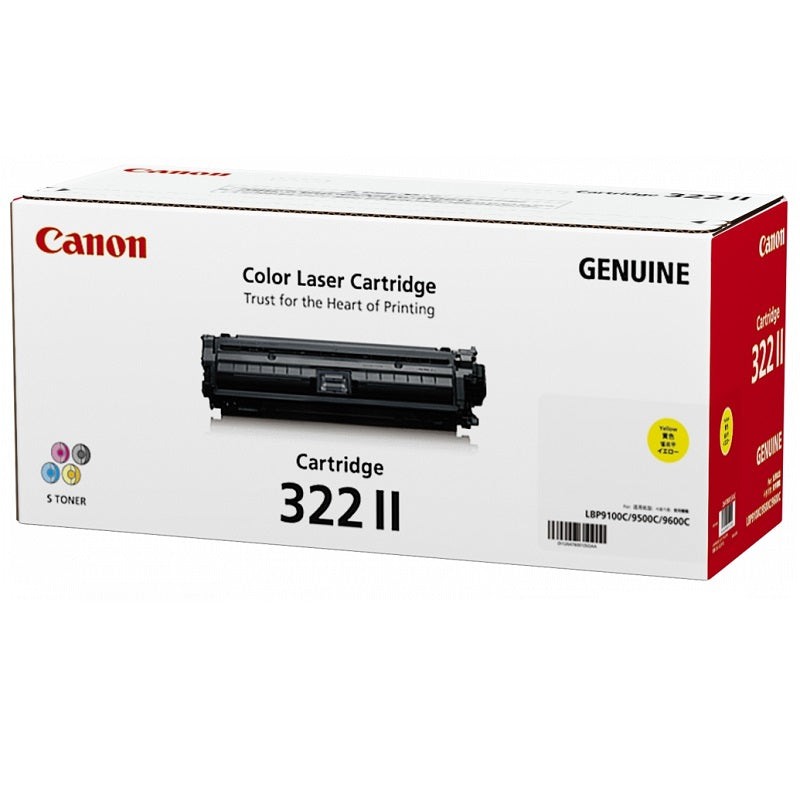 Genuine Canon 322II Yellow Toner Cartridge