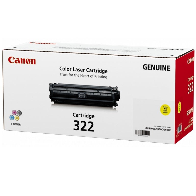 Genuine Canon 322 Yellow Toner Cartridge