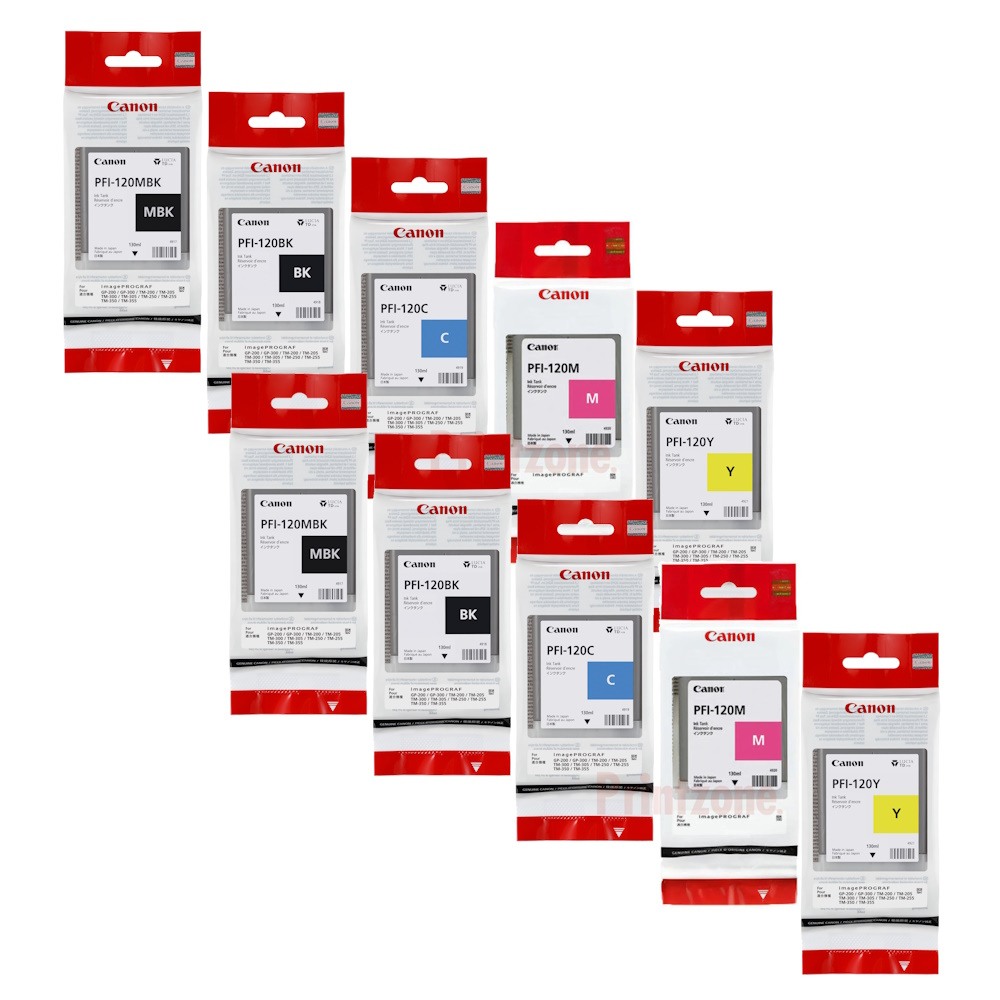 Genuine Canon PFI-120 Ink Double Value Pack