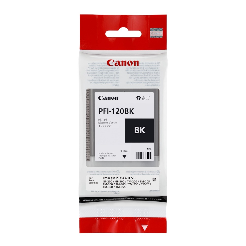 Genuine Canon PFI-120BK Black Ink Cartridge