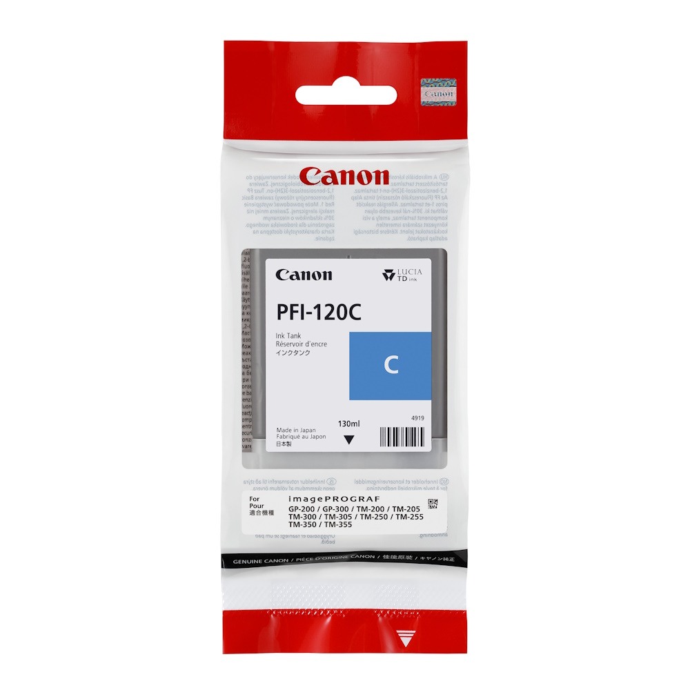 Genuine Canon PFI-120C Cyan Ink Cartridge