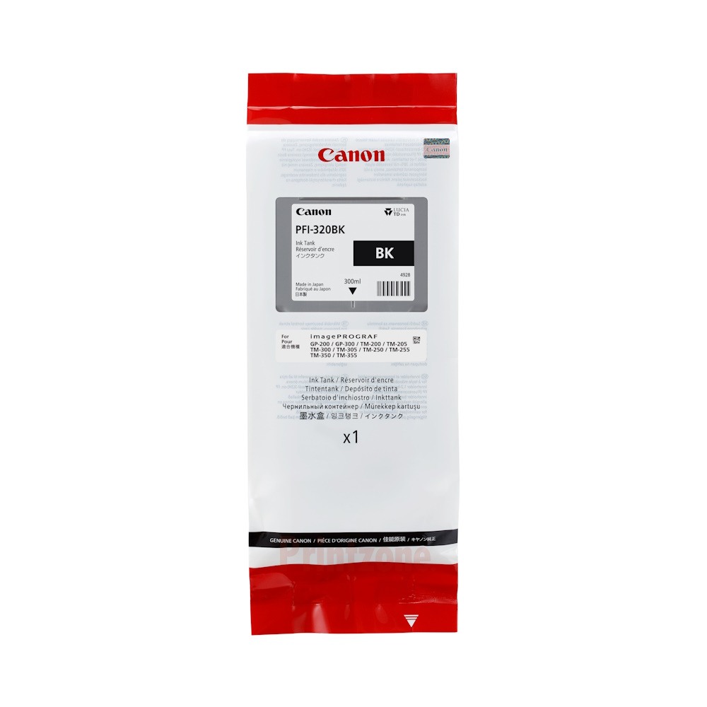 Genuine Canon PFI-320BK Black Ink 300ml