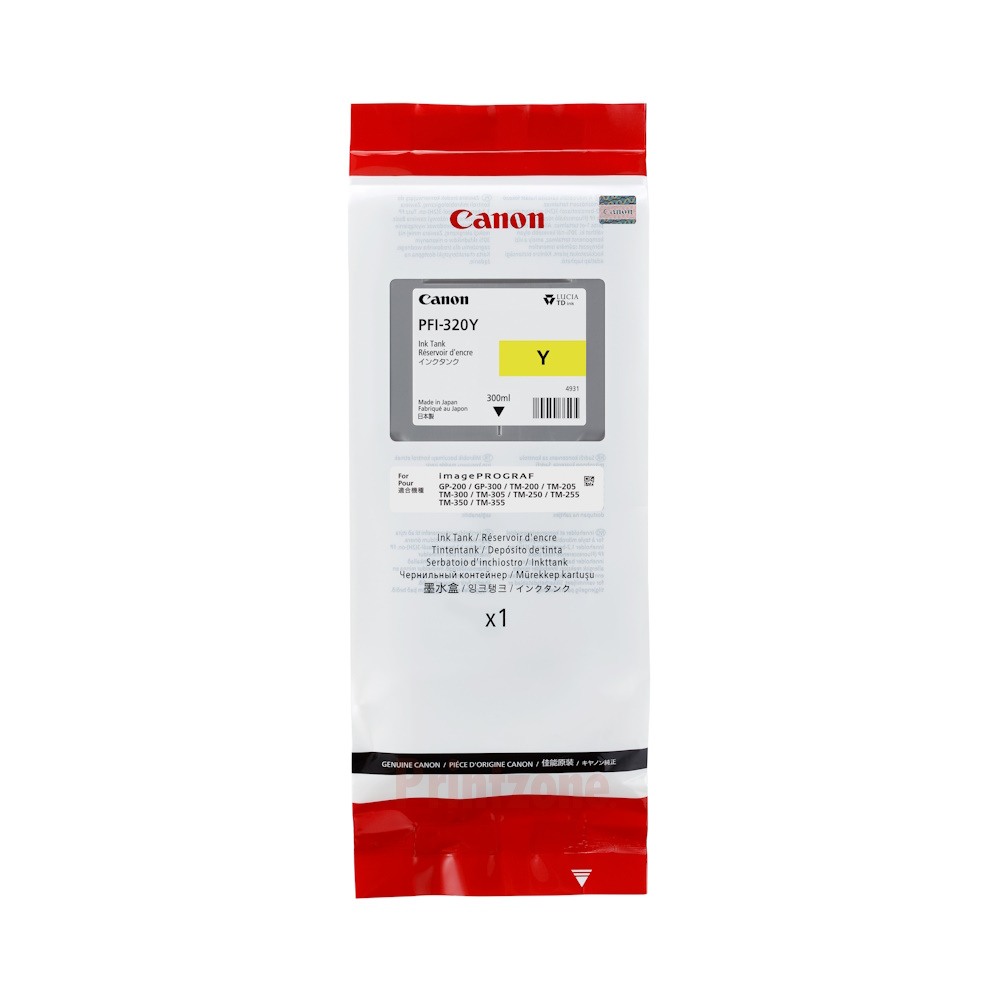 Genuine Canon PFI-320Y Yellow Ink 300ml