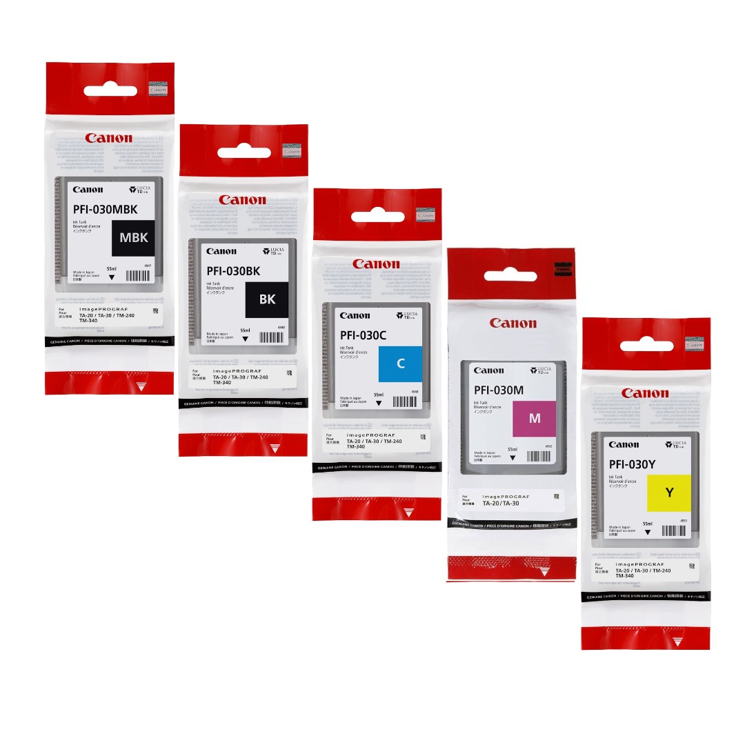 Genuine Canon PFI-030 Ink Cartridge Value Pack