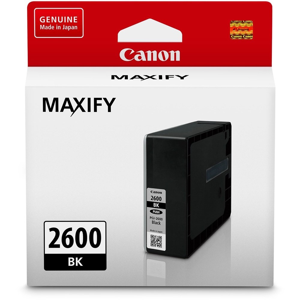 Genuine Canon PGI-2600BK Black Ink Cartridge