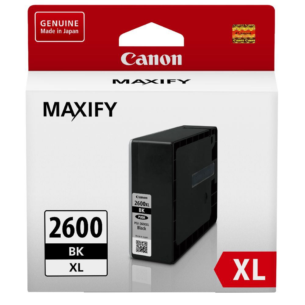 Genuine Canon PGI-2600XLBK Black Ink Cartridge High Yield