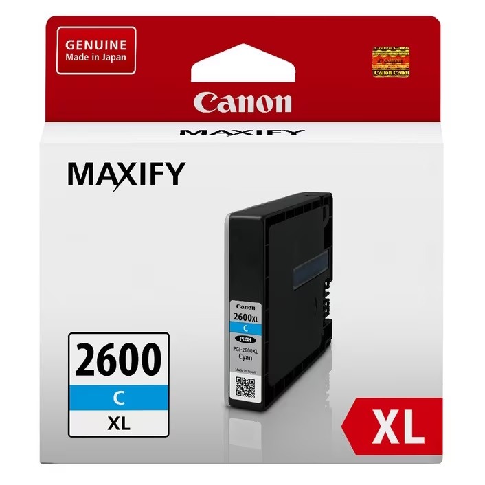 Genuine Canon PGI-2600XLC Cyan Ink Cartridge High Yield