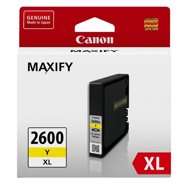 Genuine Canon PGI-2600XLY Yellow Ink Cartridge High Yield