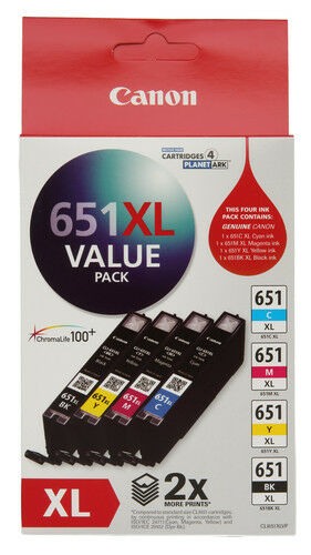 Genuine Canon CLI-651XL Ink Value Pack