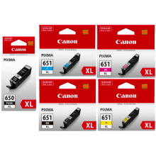 Genuine Canon PGI-650XL CLI-651XL Ink Value Pack