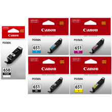 Genuine Canon PGI-650 CLI-651 Ink Value Pack