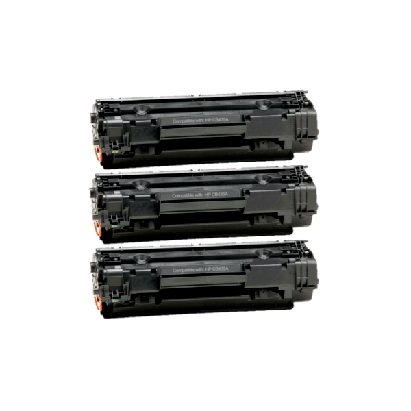 Compatible HP 35A Toner Cartridge CB435A 3 PACK