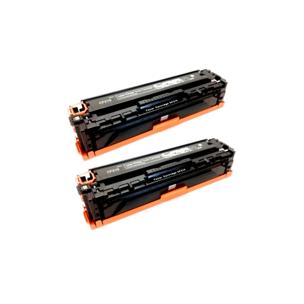 Compatible HP 131X Black Toner Cartridge High Yield CF210X 2 PACK